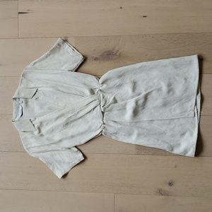& Other Stories Cream Wrap Mini Dress Size 0